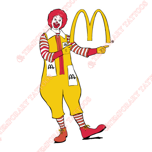McDonalds Customize Temporary Tattoos Stickers NO.5553
